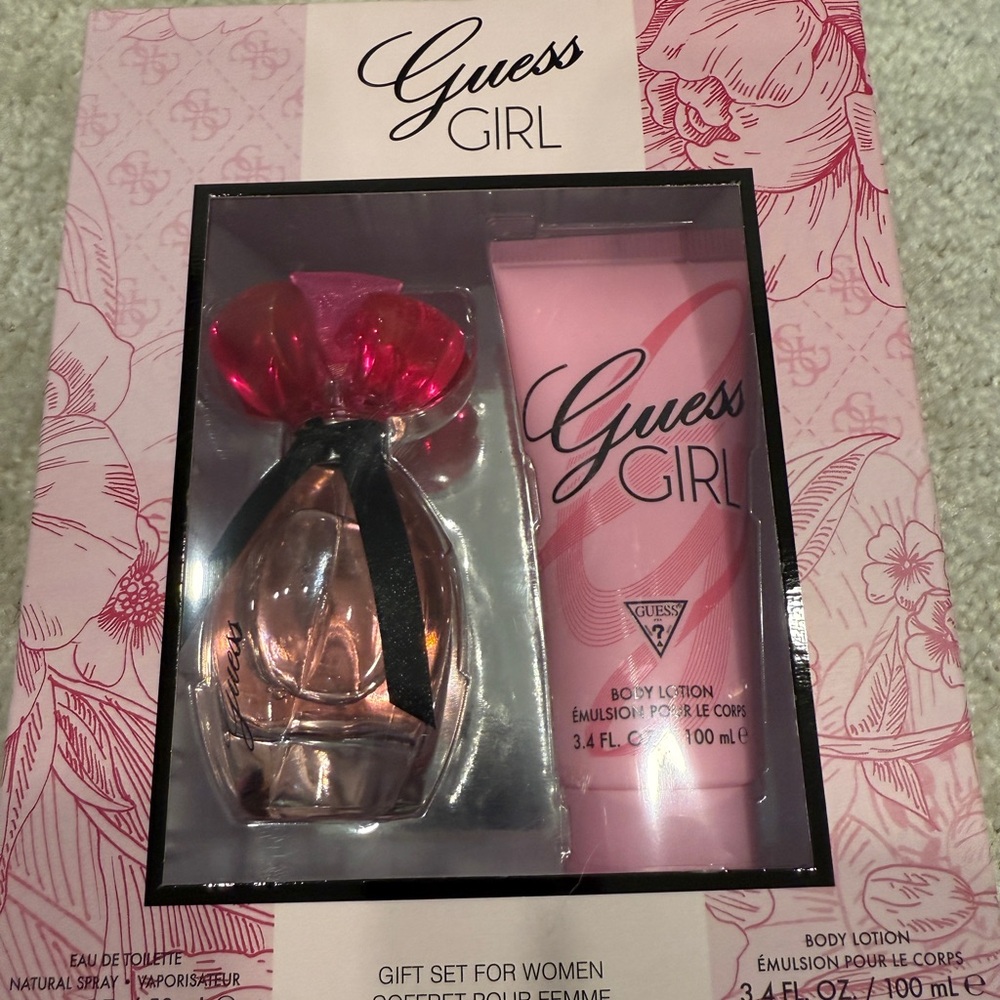 Guess Girl Fragrance and Lotion Set - Pink and Black